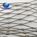 Rede de segurança de aço inoxidável dos animais da malha de fio da corda da rede de corda SUS304 que protege a malha